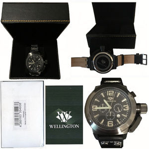 Wellington Men's Black Chronograph (WN103-662)